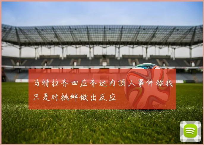 马特拉齐回应齐达内顶人事件称我只是对挑衅做出反应